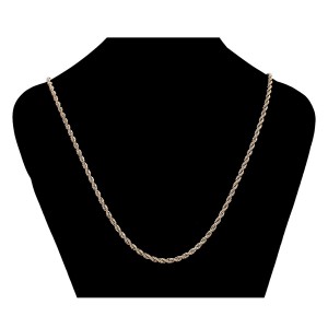 Apzeltīta ķēdīte ar 18 karātu zelta pārklājumu, garums: 50 cm